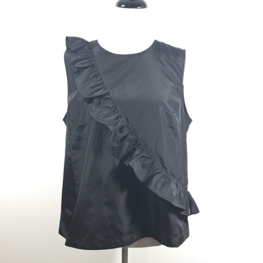 J. Crew Factory Ruffle-Front Shell